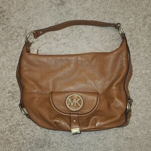 Michael Kors Tan Leather Shoulder Bag